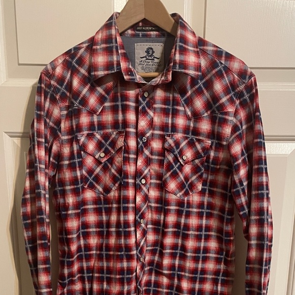 Jachs plaid western flannel shirt - Medium - Picture 1 of 6
